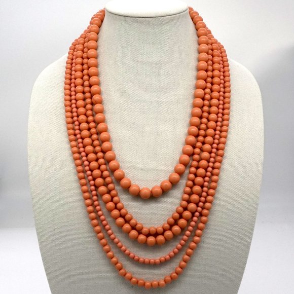Layered Beaded Necklace, New Necklace, Statement Necklace. - Picture 3 of 6